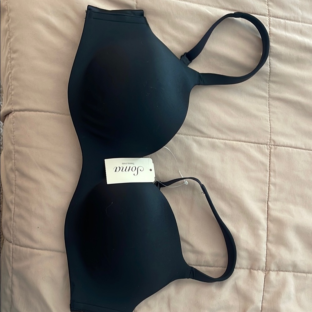 NEW Soma Black Seamless Wireless Bra 36A